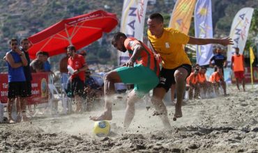 Beach football final in Alanya