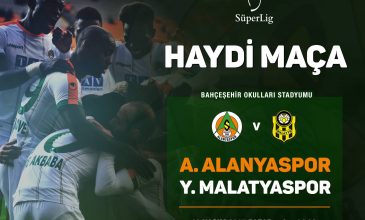 A. Alanyaspor FC against E. Y. Malatyaspor at Super Leauge